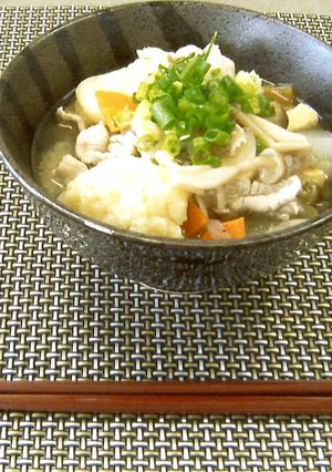 野菜いっぱいのすいとん（老上西学区）-レシピのメイン写真