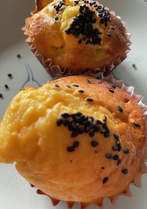 蒸しパン風さつまいもカップケーキ-レシピのメイン写真