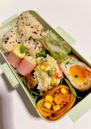 バジルチキン弁当-レシピのメイン写真