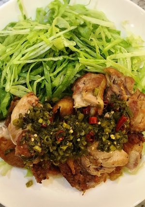 簡単おかず:ピリ辛うまネギ鷄-レシピのメイン写真