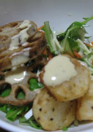 根菜素揚げサラダ-レシピのメイン写真