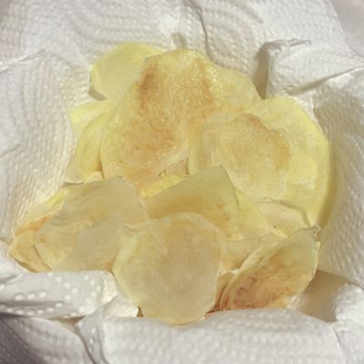 レンジで簡単☆基本のポテトチップス塩 by フィガロのおうち
