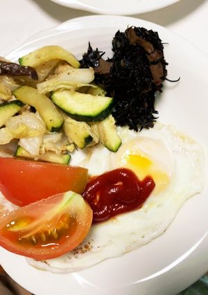 隙間埋めレンジ白菜椎茸洋風温野菜サラダ-レシピのメイン写真
