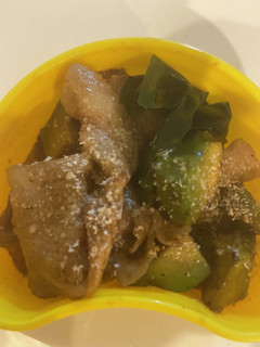 おべんとう！豚肉とアボカド炒め-レシピのメイン写真