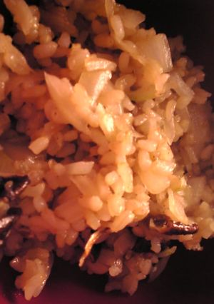 玉葱と椎茸の玄米炒飯-レシピのメイン写真
