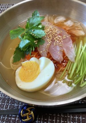 韓国風グルメ・ムルフェ冷素麺♪(水刺身)-レシピのメイン写真
