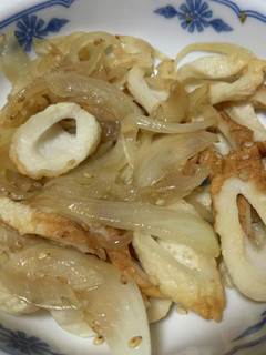 玉ねぎと竹輪を中華風炒め-レシピのメイン写真