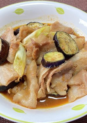豚肉となすの生姜焼き!(^^)!-レシピのメイン写真