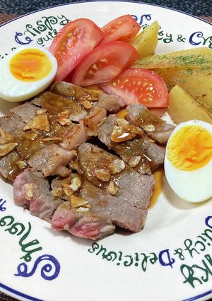 牛肉ステーキ焼きミックス!(^^)!-レシピのメイン写真