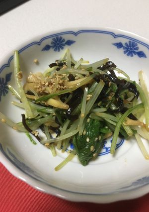 水菜と塩昆布の簡単和え-レシピのメイン写真