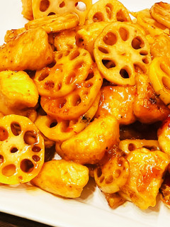 鶏とレンコンのチリソース-レシピのメイン写真