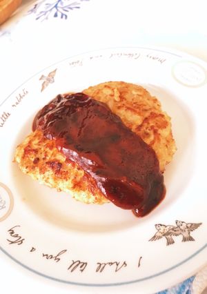 ヘルシーとりひき肉ハンバーグ-レシピのメイン写真