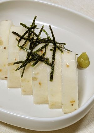 わさびと梅の風味がたまらない！長芋漬け-レシピのメイン写真