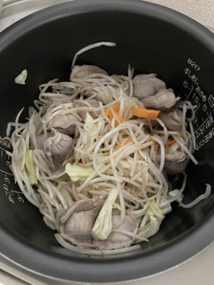 若鶏の砂肝ともやし炒め用のカット野菜-レシピのメイン写真