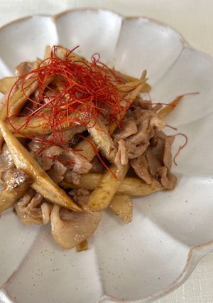 ささっと一品！肉ごぼう-レシピのメイン写真