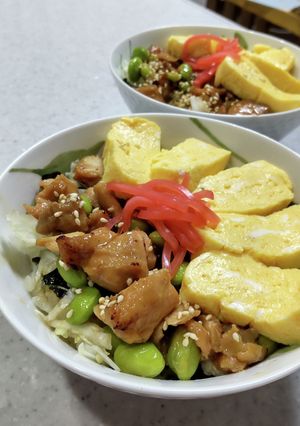 焼き鳥親子丼-レシピのメイン写真