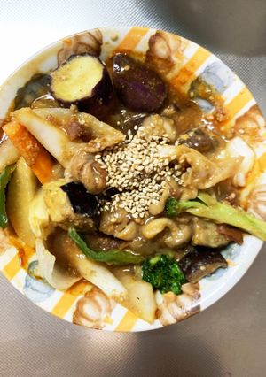 簡単梅オイスター炒味豚こま大根青椒肉絲風-レシピのメイン写真