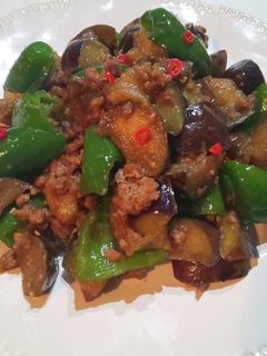 食欲増す茄子・豚挽肉・ピーマンの味噌炒め-レシピのメイン写真