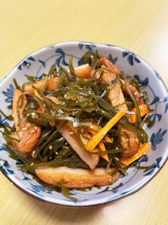 思い出の☆切り昆布とさつま揚げの炒め煮-レシピのメイン写真