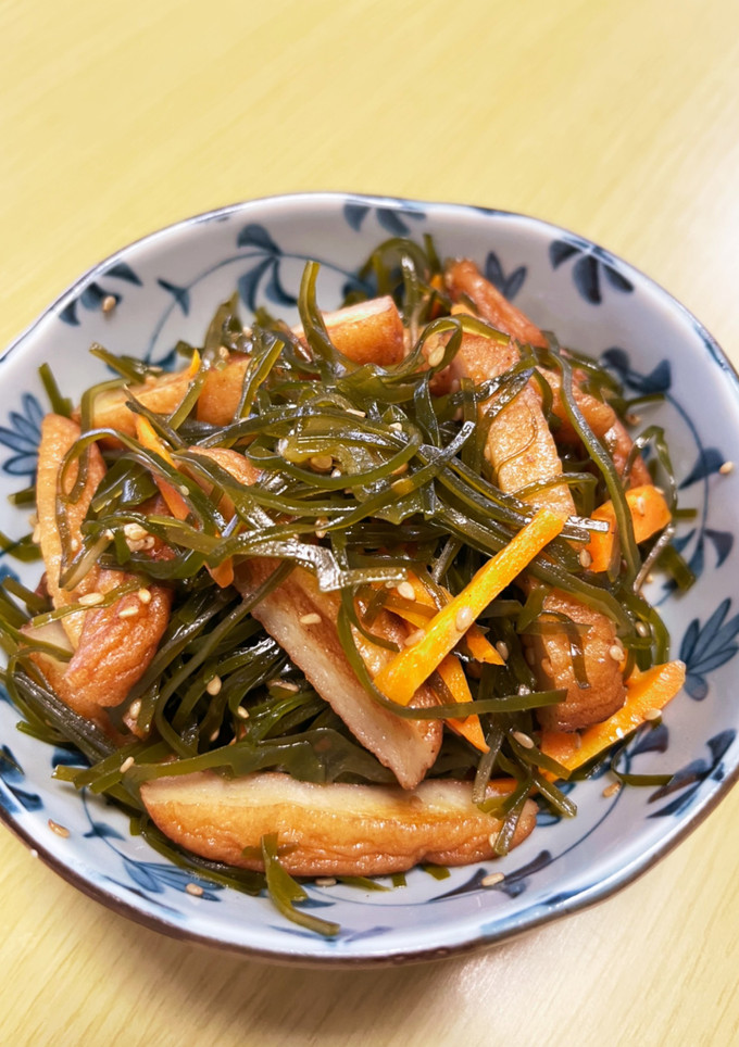 思い出の☆切り昆布とさつま揚げの炒め煮-レシピのメイン写真