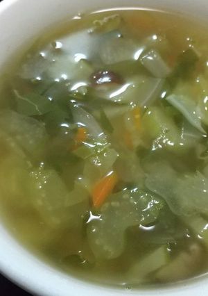 カリフラワーの葉っぱスープ-レシピのメイン写真