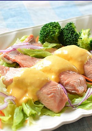 秋鮭の冷製 濃厚マヨネーズソース♪-レシピのメイン写真