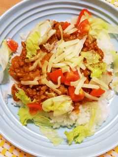 お家にある調味料で簡単タコライス-レシピのメイン写真