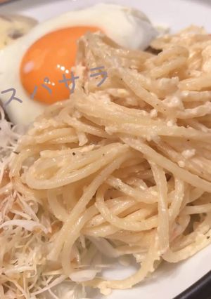 簡単すぎてごめん！我が家のスパサラ-レシピのメイン写真