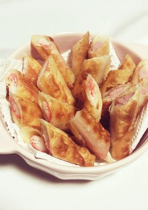 お弁当にも！子供が喜ぶ餃子の皮巻き巻き-レシピのメイン写真