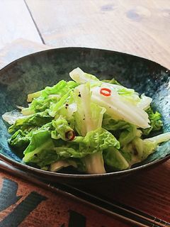 5分で完成★白菜のピリ辛ガーリック炒め-レシピのメイン写真