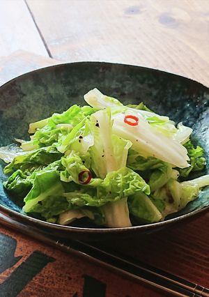 5分で完成★白菜のピリ辛ガーリック炒め-レシピのメイン写真