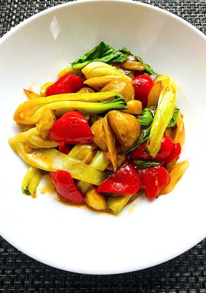 栗と野菜の黒酢炒め-レシピのメイン写真