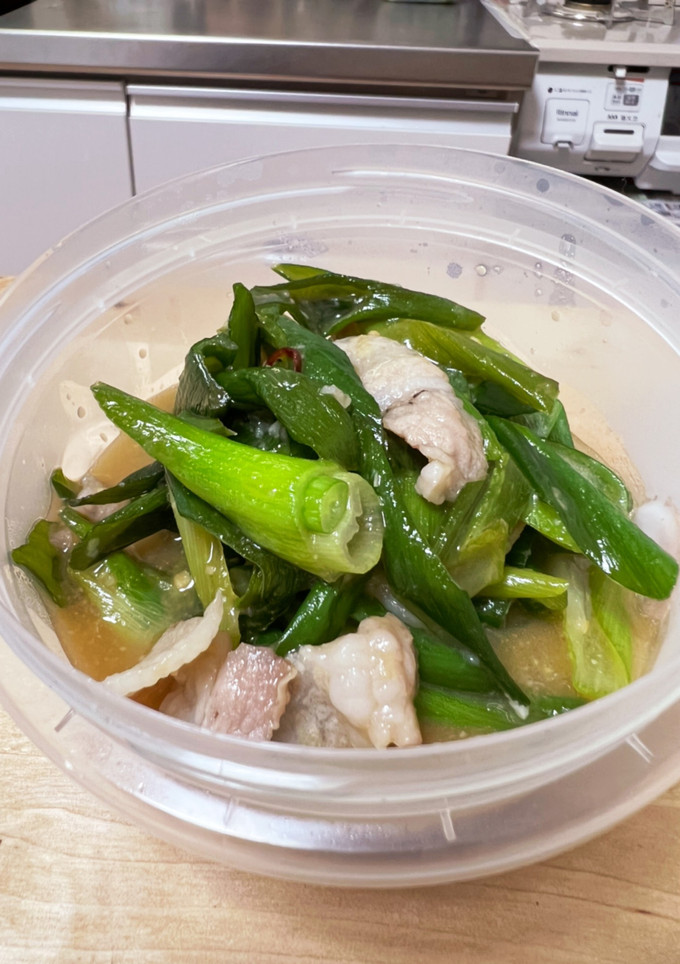 常備おかず☆豚肉とネギのぬた風炒め煮-レシピのメイン写真