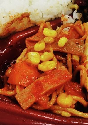 “ナポリタンサラダスパゲティ”-レシピのメイン写真