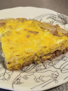ひき肉と玉ねぎのオムレツ-レシピのメイン写真