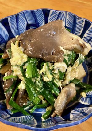 平茸ニラ玉-レシピのメイン写真