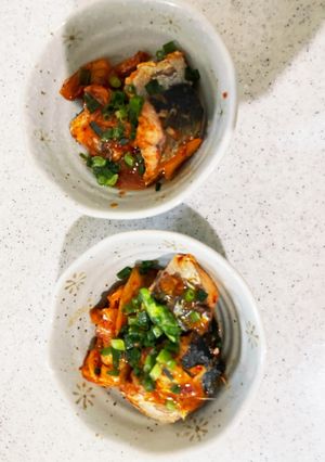 サバ缶とキムチ炊いたん-レシピのメイン写真