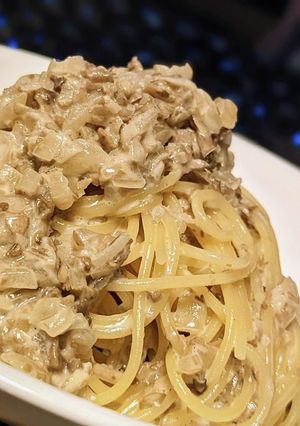 マッシュルームのクリームパスタ-レシピのメイン写真