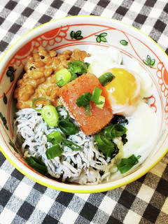 簡単一人で納豆ご飯-レシピのメイン写真