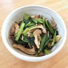 รูปของ 舞茸と小松菜の酢の物