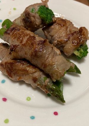 アスパラとブロッコリーの肉巻き-レシピのメイン写真