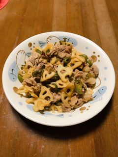 豚肉とれんこんの甘酢生姜炒め-レシピのメイン写真