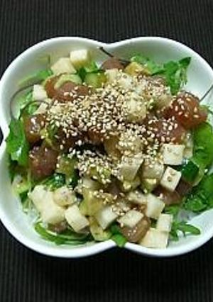 まぐろのシャキシャキ丼-レシピのメイン写真