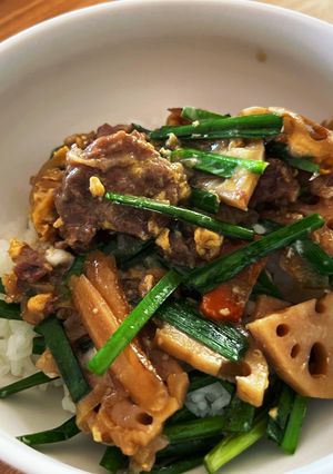 ホットクックで作る野菜たっぷり豚丼-レシピのメイン写真