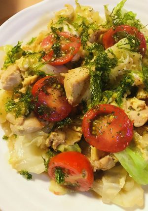 鶏肉の玉子キャベツ炒め-レシピのメイン写真