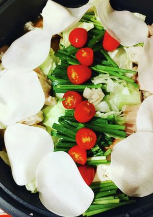 高タンパク食物繊維☆王道醤油もつ鍋-レシピのメイン写真