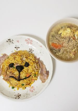 照史くんのキャラ弁チャーハン-レシピのメイン写真
