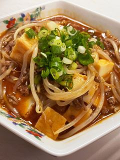 ひき肉ともやしと厚揚げの麻婆あんかけ-レシピのメイン写真