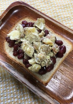 あんこと栗のトースト-レシピのメイン写真