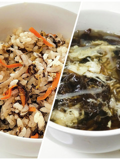 もずくのスープと炊き込みご飯-レシピのメイン写真